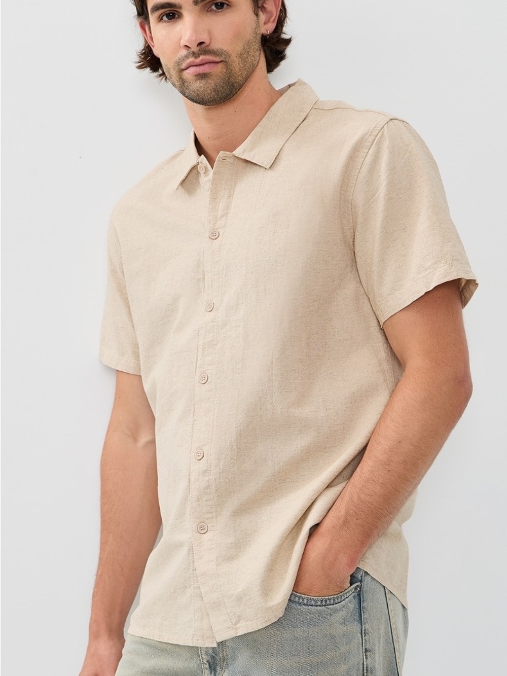 Rhythm Men’s Classic Linen Shirt